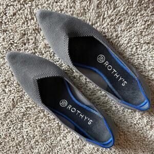 Rothy's Charcoal and Cobalt Loafers